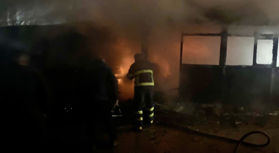 Kereste fabrikasında yangın!