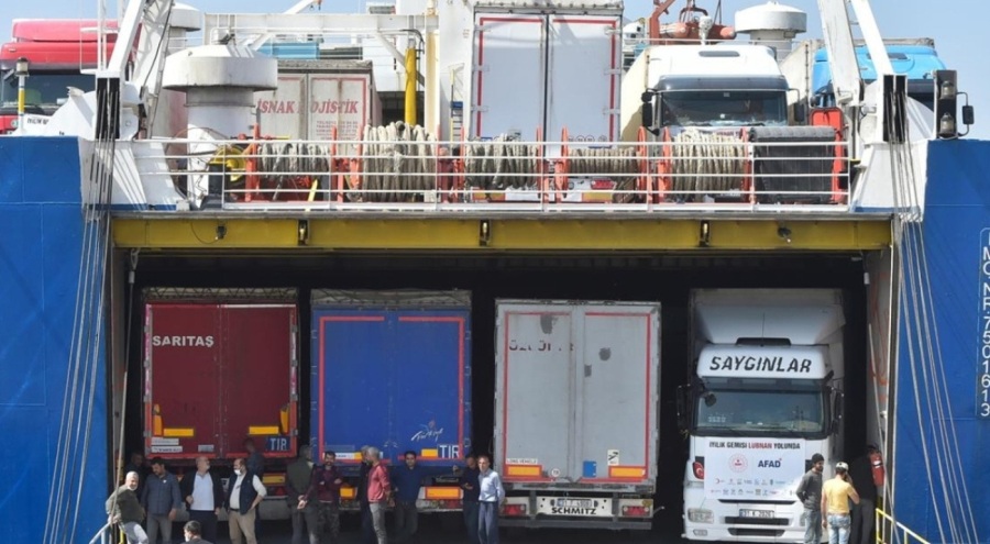 AFAD'ın gönderdiği insani yardım malzemeleri Lübnan'a ulaştı