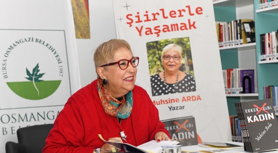 Osmangazi'de şiir dolu günlerin son konuğu Muhsine Arda oldu