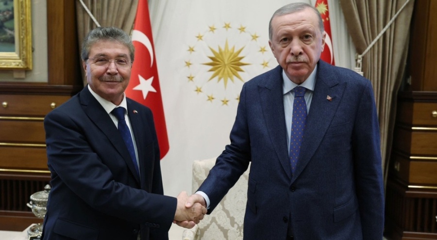 Cumhurbaşkanı Erdoğan, KKTC Başbakanı'nı kabul etti