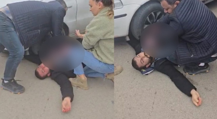 Yolda bıçaklı saldırıya uğrayan şahsın imdadına aile hekimi koştu