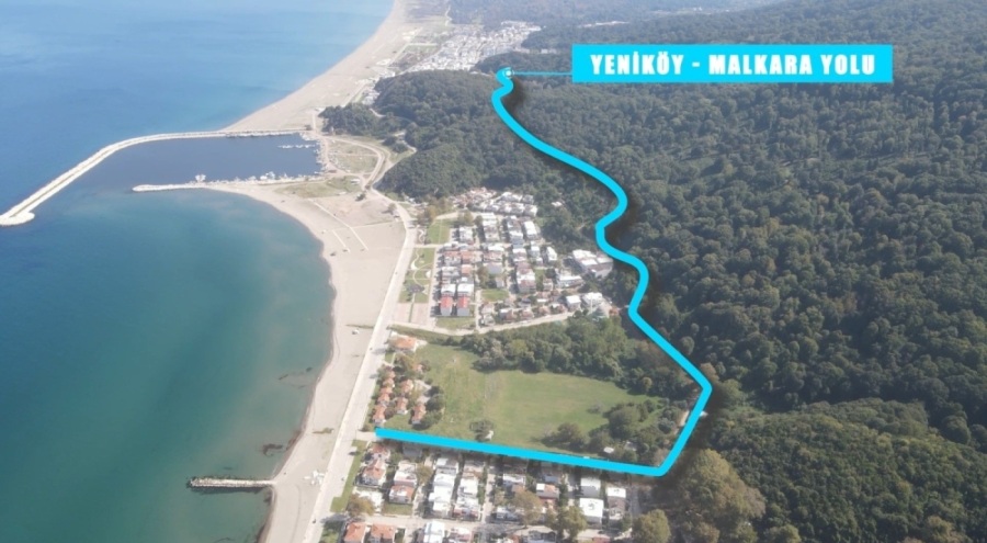 Bursa'da Karacabey'in tatil beldesi Yeniköy, tek yön yol ile rahat nefes alacak