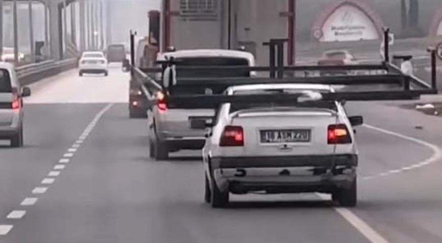 Bursa'da tehlikeli taşıma şoke etti!