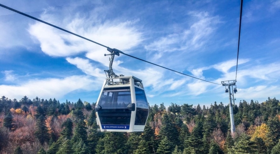Bursa'da teleferik seferleri iptal edildi!