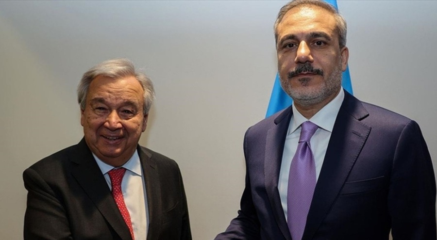 Bakan Fidan, BM Genel Sekreteri Guterres ile bir araya geldi