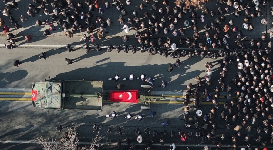 Şehit Tuğgeneral İsa Baydilli, Kayseri'de son yolculuğuna uğurlandı