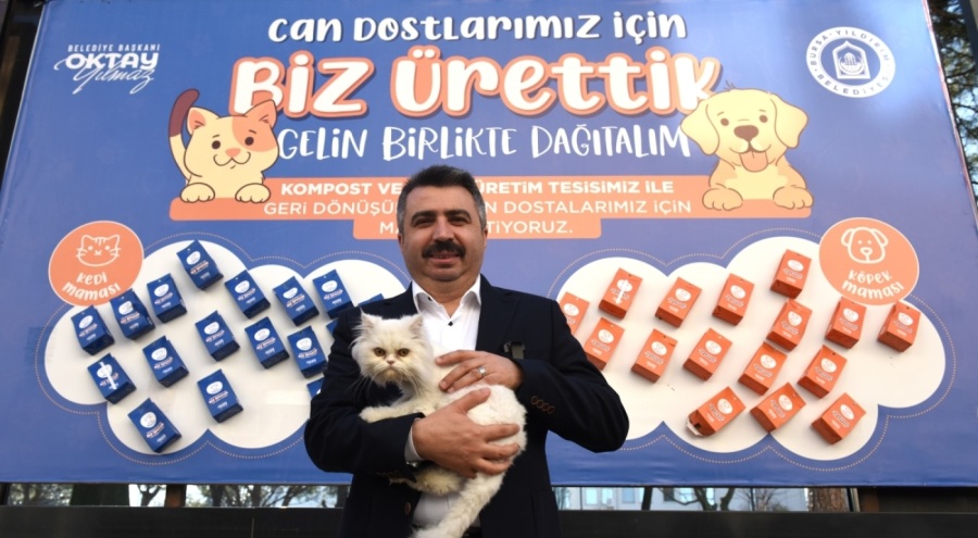 Yıldırım'da atık gıdalar can dostlara mama oluyor