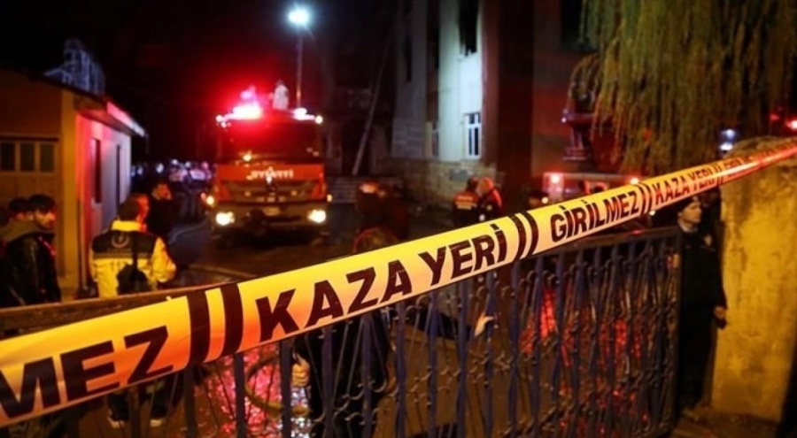 Yanan evde can verdi