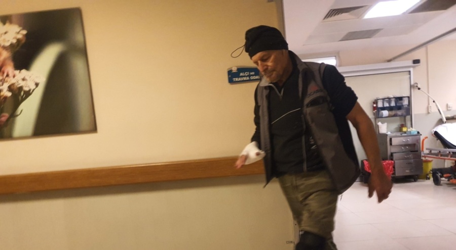Bursa'da spiral makinesi ile elini kesti