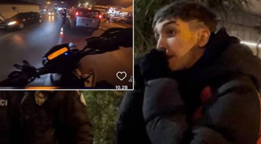 Polisin "Dur" ihtarına uymadı o anları sosyal medyadan paylaştı