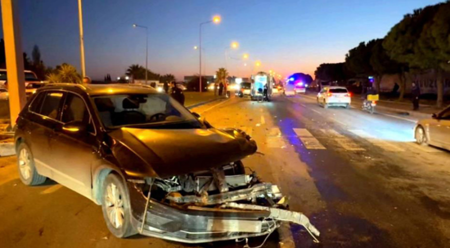 Ticari araç cip ile çarpıştı