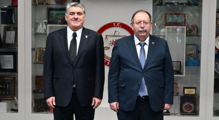 Serdal Adalı'dan YSK Başkanı Ahmet Yener'e ziyaret