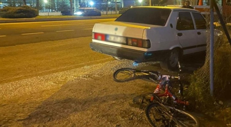 Cipin çarptığı bisikletli çocuk can verdi