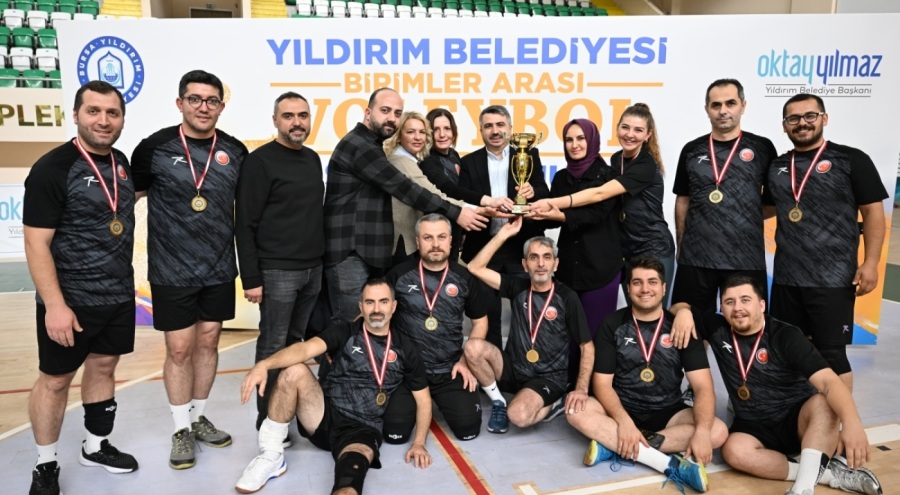 Yıldırım'da geleneksel birimler arası voleybol turnuvasında şampiyon belli oldu