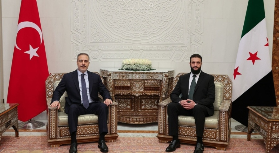 Bakan Fidan, Şam'da eş-Şera ile bir araya geldi