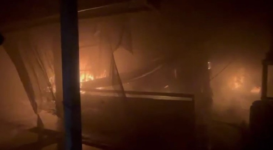 Perde fabrikasında yangın çıktı!