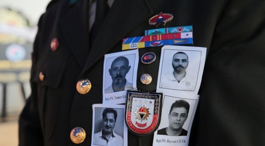 Helikopter kazası kurbanlarına veda