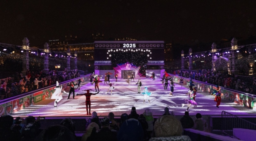 Moskova'da yeni yıl festivali