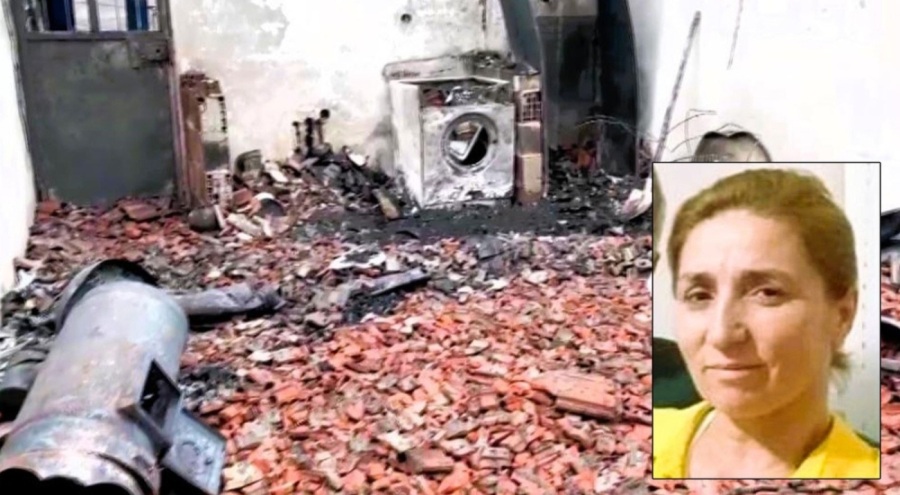 Yanan evde kadın cesedi bulundu