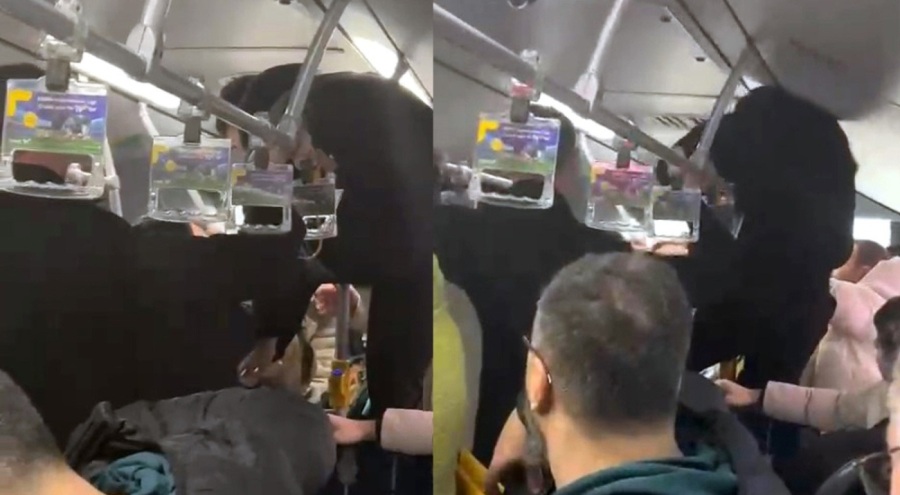 Metrobüste 'boş koltuk' kavgası!