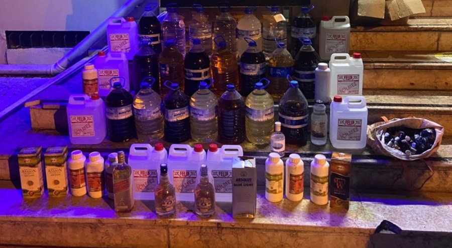 Bursa'da kaçak alkol operasyonunda 1 gözaltı