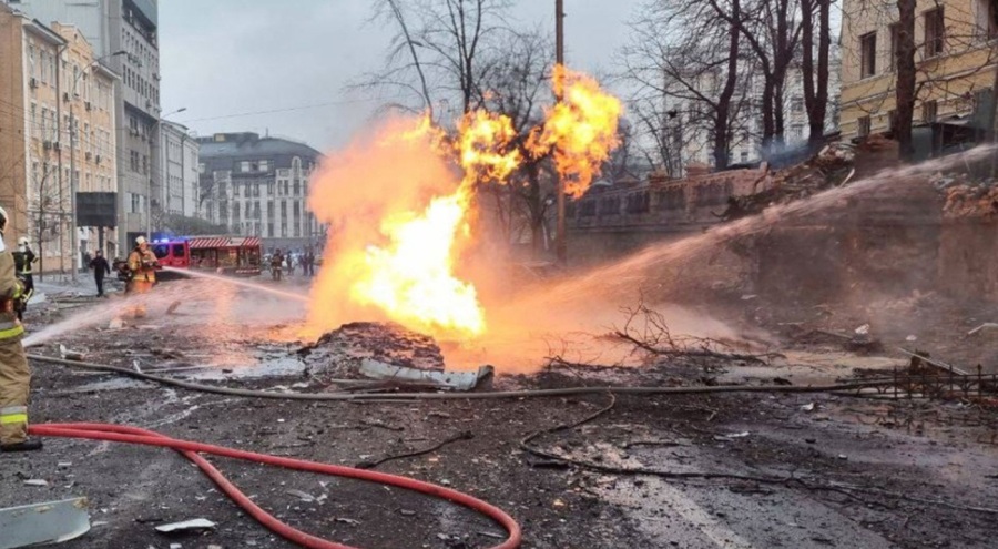 Rusya'dan Kiev'e İHA saldırısı: Ölü ve yaralılar var