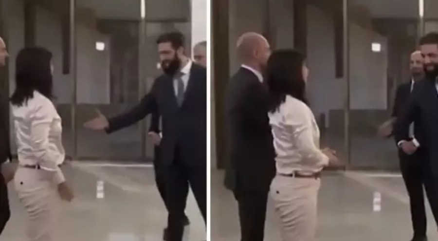 Ahmed el Şara, kadın bakanın elini sıkmadı