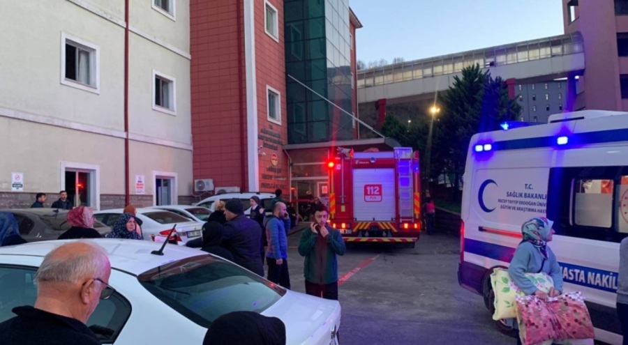 Recep Tayyip Erdoğan Üniversitesi Hastanesi'nde yangın!