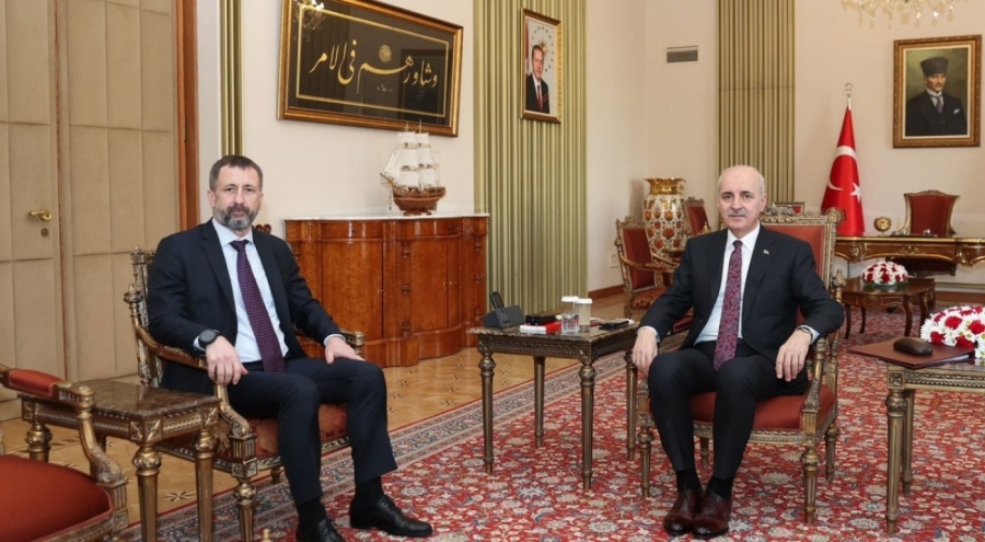 Numan Kurtulmuş, Çekya Büyükelçisi Stepanek'i kabul etti