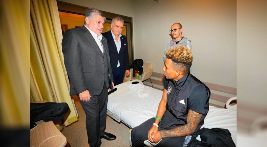 Serdal Adalı'dan Gedson Fernandes'e geçmiş olsun ziyareti