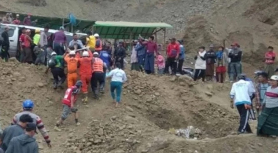 Myanmar'da heyelan felaketi: Çok sayıda kişi öldü