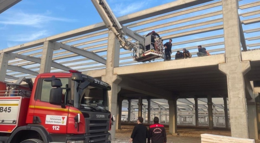 Kahramanmaraş'ta korkunç olay! 2 işçi inşaattan düştü