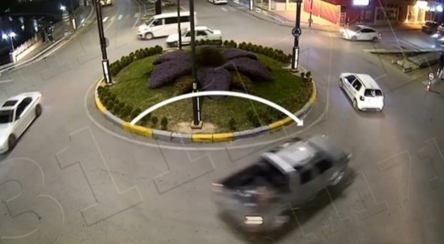 Kavşaktaki drifte ceza yağdı