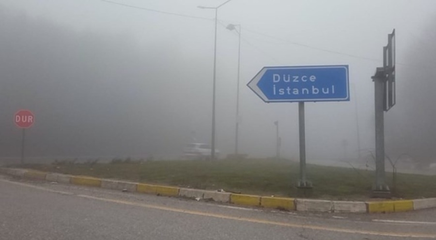 Bolu Dağı'nda sis, görüş mesafesini düşürdü