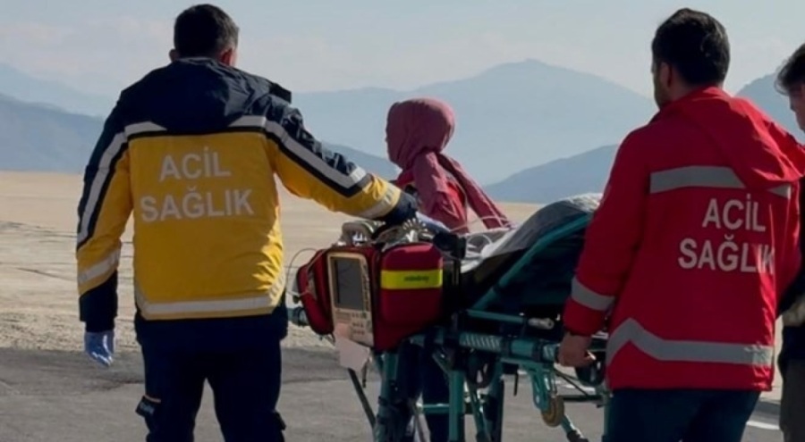 Helikopter ambulans 15 aylık Melisa bebek için havalandı