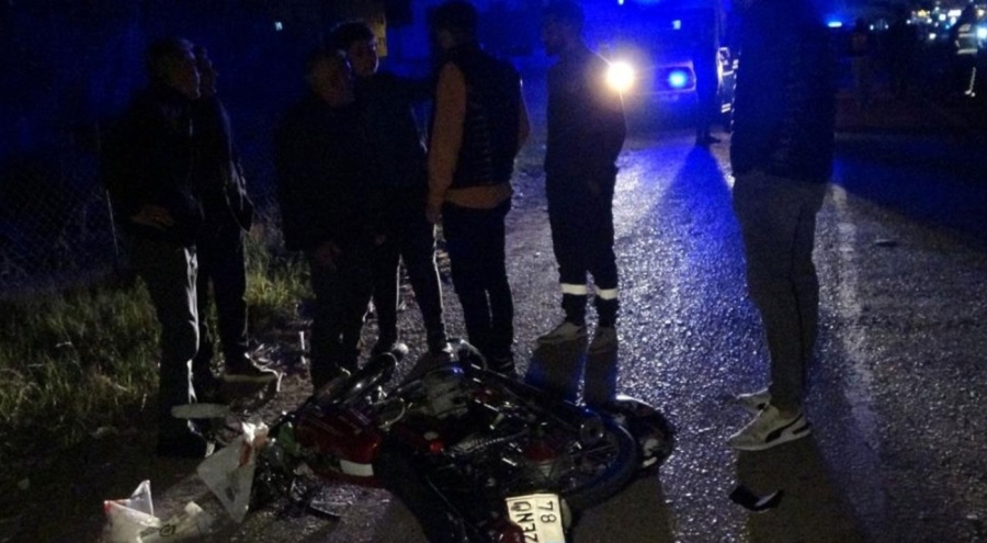 Motosikletli gencin feci ölümü!