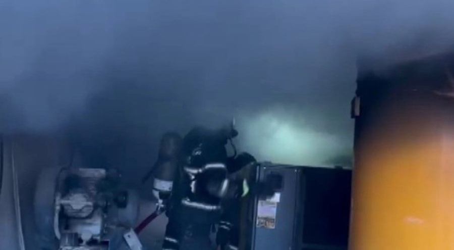 İş yerinde korkutan yangın!