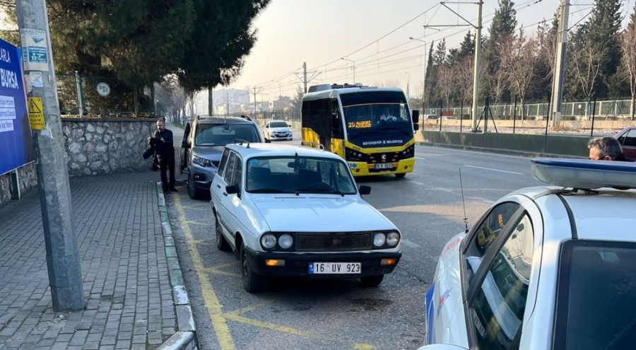 Bursa'da hırsız çaldığı araçla yakalandı!