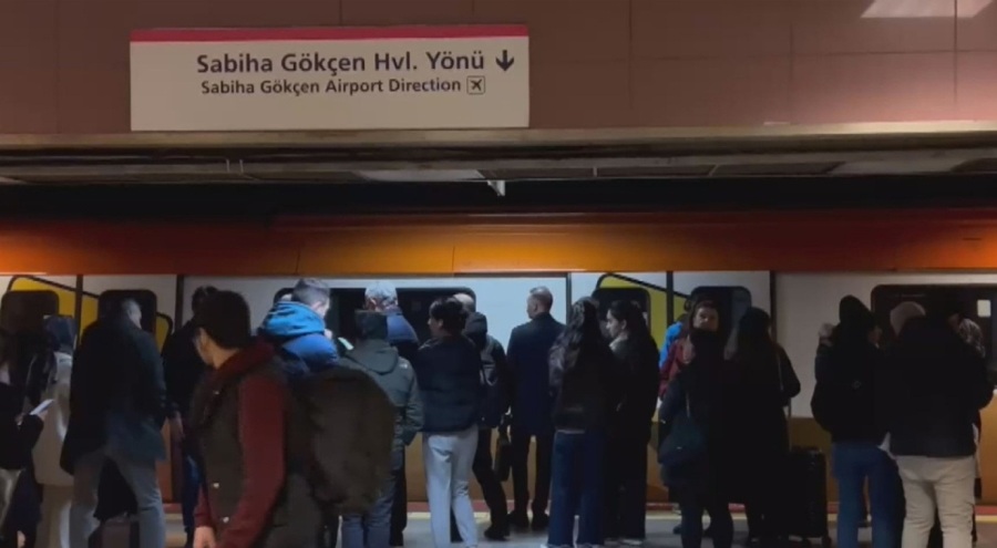 Sabiha Gökçen Havalimanı metro hattında elektrik kesintisi!