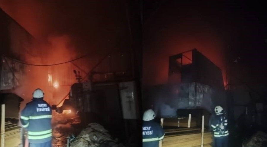 PVC fabrikasında korkutan yangın!