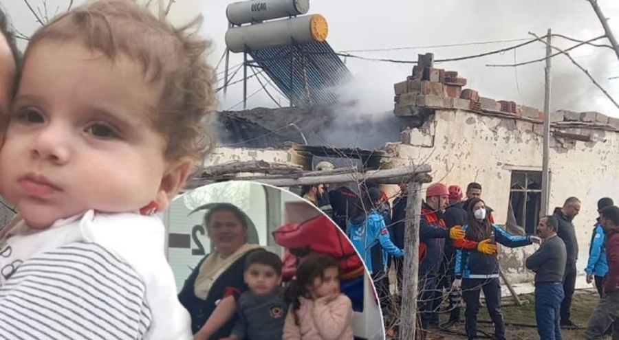 Tek katlı evde yangın! 3 yaşındaki Ecrin öldü, 4'ü çocuk 5 kişi hastaneye kaldırıldı