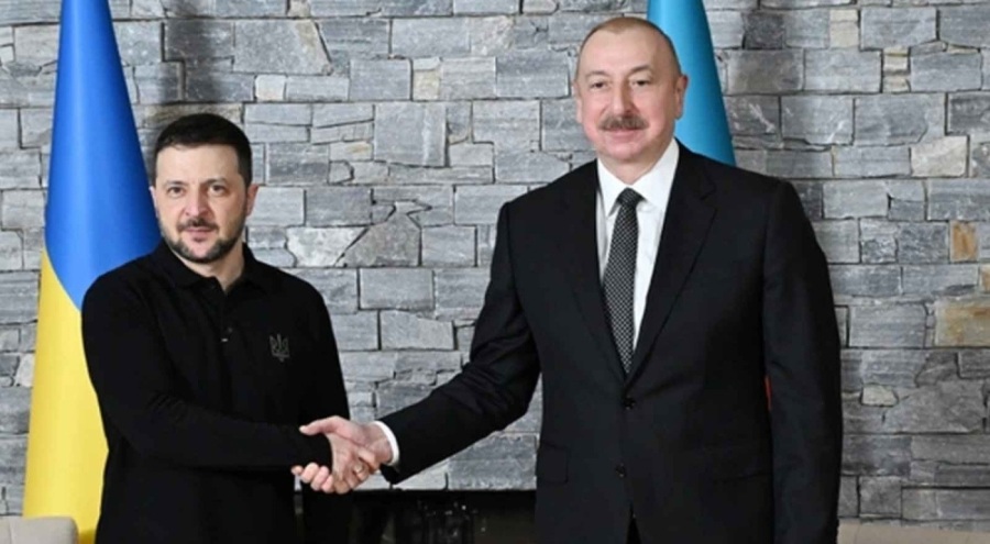 Azerbaycan Cumhurbaşkanı Aliyev ve Zelenski, Davos'ta görüştü