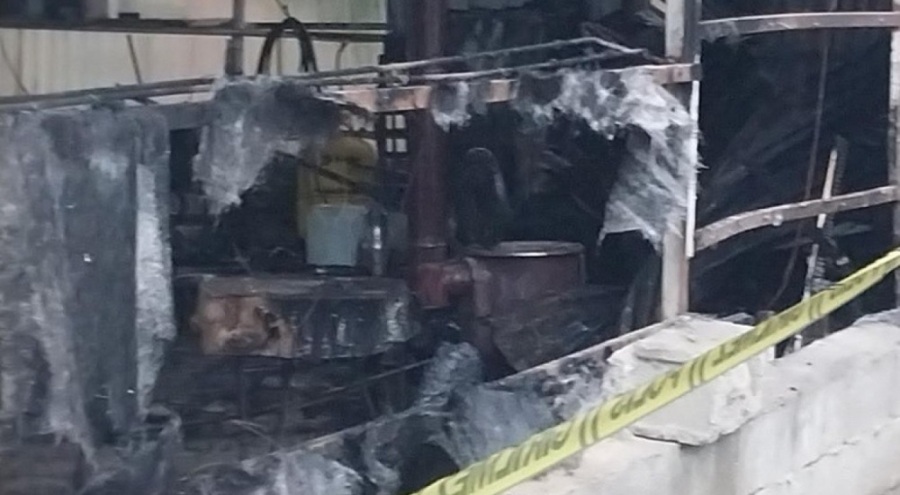 İş yerinde uyurken çıkan yangında can verdi