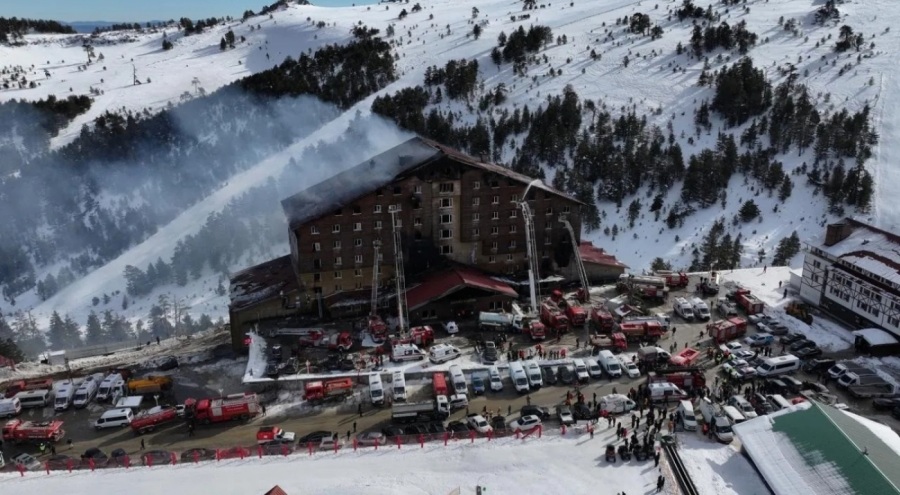 Otel yangını faciasında yeni gelişme: Yangına ilk müdahale anları ortaya çıktı