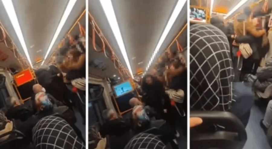 Bursa'da metroda sarılan çifte tepki: "Özel ihtiyaçlarınızı özel yerlerde yapın"