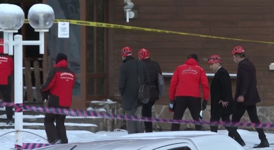 Kartalkaya'daki otel yangını faciası: Bilirkişi heyeti Grand Kartal Otel'de inceleme yaptı