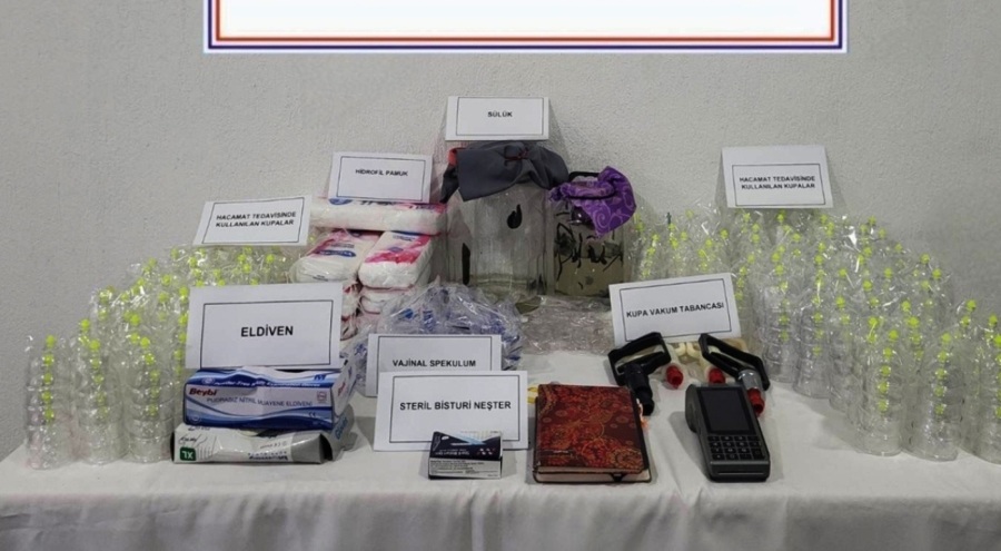 Merdiven altı hacamat ve sülük tedavisine operasyon