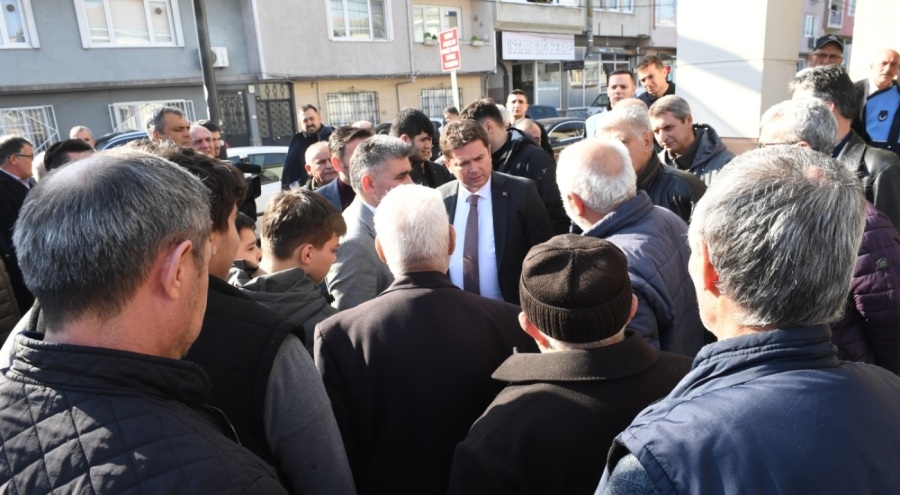 Mahalle ziyaretlerinde Osmangazi Belediye Başkanı Aydın'a büyük ilgi