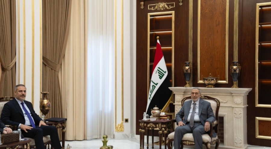 Bakan Fidan, Irak Temsilciler Meclisi Başkanı Mahmud Meşhedani ile görüştü