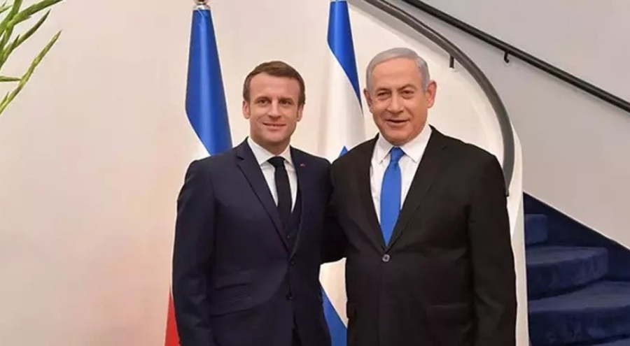 Netanyahu ve Macron'dan 'ateşkes' görüşmesi